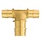 Apollo Apollo Expansion PEX / Pex A 1/2 in. Expansion PEX in to X 1/2 in. D PEX Brass Tee EPXT121234 - alternate 1